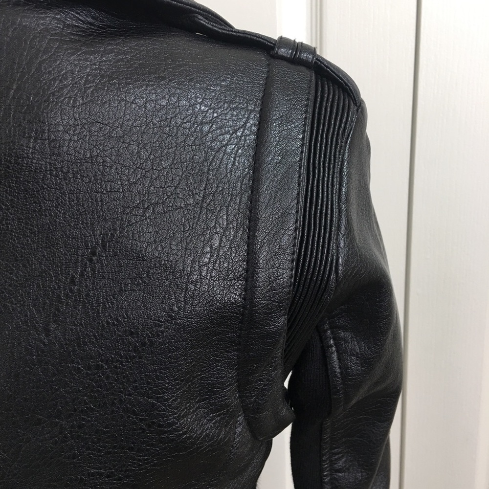 BCBGeneration Faux Leather/Fur  Moto Jacket - Picture 6 of 8